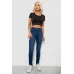 Джинси жіночі однотонні Skinny, колір темно-синій