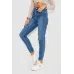 Джинси жіночі Mom-fit стрейч, колір синій, 98% бавовна, Повсякденний (casual), Демісезонний, 25