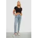 Джинси жіночі однотонні Skinny, колір блакитний, 98
