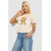 Футболка жіноча з принтом, колір бежевий ag48fab0