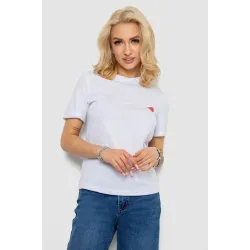 Футболка жіноча з принтом, колір білий, 100% бавовна, Повсякденний (casual), Весняно-літній
