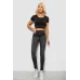 Джинси жіночі однотонні Skinny, колір сірий, 98% бавовна, Повсякденний (casual)