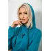 Спортивний костюм жіночий двонитка, колір бірюзовий, 95% бавовна, ['Демісезонний'