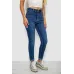 Джинси жіночі однотонні Skinny, колір синій, 98% бавовна, Повсякденний (casual), ['Демісезонний'