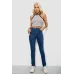 Джинси жіночі однотонні Skinny, колір синій, 98% бавовна, Повсякденний (casual), ['Демісезонний', 33