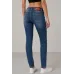Джинси жіночі однотонні Slim fit, колір синій