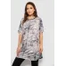 Футболка жіноча з принтом, колір бежевий, 95% поліестер, Повсякденний (casual), Літній, XXXL-4XL