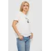 Футболка жіноча з принтом, колір молочний agee053b