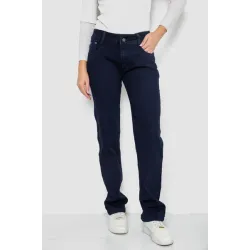 Джинси жіночі Slim Fit, колір темно-синій, 75% бавовна
