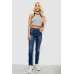 Джинси жіночі однотонні Skinny, колір синій, 70% бавовна, Повсякденний (casual)