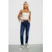 Джинси жіночі однотонні утеплені Skinny, колір синій