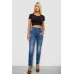 Джинси жіночі однотонні Skinny, колір синій, 69% бавовна