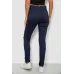 Джинси жіночі однотонні Skinny, колір синій, 98% бавовна, Повсякденний (casual), ['Весняно-осінній', 28