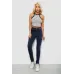 Джинси жіночі однотонні Skinny, колір синій, 67% бавовна