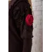 Вовняна приталена сукня, коричневого кольору
