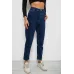 Джинси жіночі однотонні Skinny Fit, колір синій