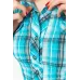 Сорочка жіноча в клітку, колір блакитний