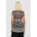 Блуза жіноча з принтом, колір коричневий