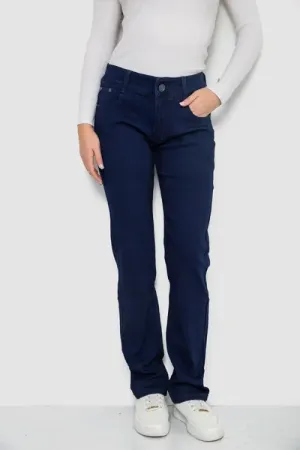 Джинси жіночі Slim Fit, колір темно-синій, 75% бавовна, Повсякденний (casual)