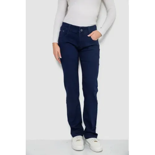 Джинси жіночі Slim Fit, колір темно-синій, 75% бавовна, Повсякденний (casual)