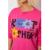Футболка жіноча з принтом, колір рожевий, 100% бавовна, Повсякденний (casual), ['Літній'