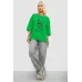 Футболка жіноча з принтом, колір зелений, 90% бавовна, Повсякденний (casual), ['Літній', XL