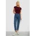Джинси жіночі однотонні прямі, колір синій