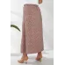 Спідниця софт однотонна в горошок, колір мокко