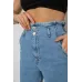 Джинси жіночі Mom-fit, колір блакитний, 98