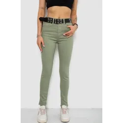Джинси жіночі Skinny Американки, колір оливковий