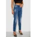 Джинси жіночі однотонні Skinny, колір синій, 69% бавовна