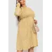 Сукня вільного крою шифонова, колір гірчичний