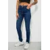 Джинси жіночі однотонні Skinny, колір темно-синій