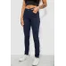 Джинси жіночі однотонні Skinny, колір синій, 98% бавовна, Повсякденний (casual), ['Весняно-осінній', 28