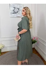Сукня лляна в смужку