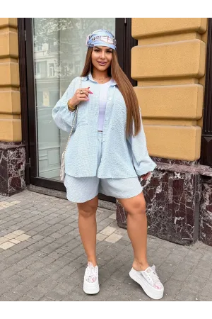 Лляний костюм жіночий