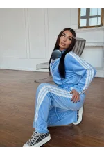 Костюм велюровий жіночий з лампасами