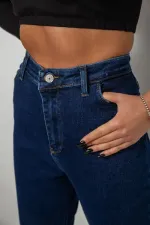 Джинси жіночі однотонні Skinny Fit, колір синій