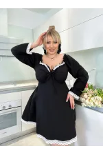Сукня з мереживом, довжина 84–90 см, розміри 42-46–60-64