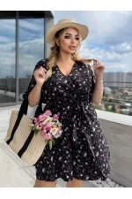 Комбінезон жіночий у квітковий принт, довжина 95–100 см