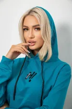 Спортивний костюм жіночий двонитка, колір бірюзовий, арт. 60-861