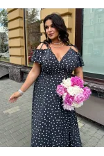 Сукня максі з оборками