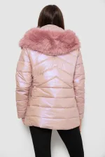 Куртка жіноча зимова коротка, колір рожевий, арт. 69-860