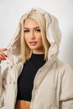 Куртка жіноча зимова, колір світло-бежевий, арт. 85-608