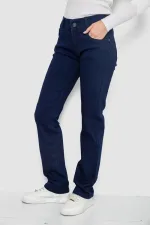 Джинси жіночі Slim Fit, колір темно-синій, 75% бавовна, арт. 46-609