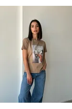 Футболка з принтом, повсякденний, арт. 88-693