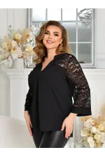 Блуза жіноча з акцентними рукавами