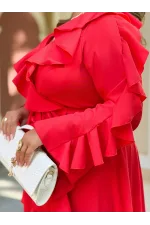 Сукня максі в оборках