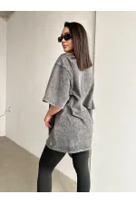 Футболка жіноча оверсайз з ведмедиком