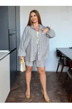 Костюм жіночий лляний з шортами